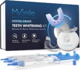 ערכת הלבנת שיניים ביתית מבית MySmile עם תאורת LED ו3 מזרקי ג'ל רק ב₪56!