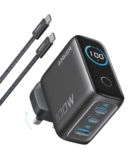 מטען קיר חכם Anker 100W GaN (כולל מסך מגע, 3 יציאות) רק ב₪134!