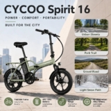 ממחסן ישראל! אופניים חשמליים מתקפלים 16 CYCOO Spirit רק ב₪1,643! (כולל מיסים!)