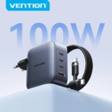 מטען מהיר Vention 100W GaN רק ב₪75!