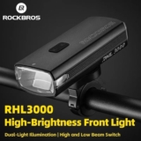 פנס אופניים ROCKBROS RHL3000 עם 10,000mAh ועד 3000 לומן רק ב₪99!