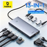 רכזת / מפצל USB-C / תחנת עגינה משוגעת שסוגרת לכם את כל הפינות! Baseus 6in1 עד 13in1 עם תמיכה ב-4K וטעינה מהירה PD 100W ועוד החל מ₪50!