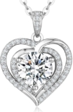 תליון לב Moissanite 1.0 Carat רק ב₪104 ומשלוח חינם!