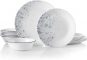 סט צלחות עמידות Corelle Vitrelle Indigo Speckle עם 18 חלקים (6 סועדים) רק ב$92.74!