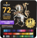 סט 72 עפרונות צבעוניים איכותיים מבית Castle Art ב$20.73!