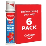6 משחות שיניים לילדים בבקבוקי לחיצה קלה רק ב₪59!