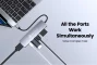 דונגל/מפצל שימושי לכל מחשב! NOVOO 6 in 1 USB 3.0 Hub רק ב$18.99