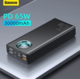 Baseus 65W Power Bank 30000mAh PD – מטען נייד / סוללת גיבוי ענקית! עם טעינה מהירה (כולל הטענת מחשבים וטאבלטים!) רק ב$44.72!