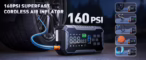 בוסטר חזק! UTRAI BD70 משולב מדחס אוויר 160PSI, זרם שיא 4000A, תאורה, שובר זכוכית ועוד רק ב₪217! (פטור ממס!)
