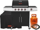 גריל גז  + כירת צד AMGAZIT Fireblaze החל מ₪899! סט קומפלט כולל מיכל גז 5 ק"ג + כיסוי רק ב₪1,490! (+₪99 משלוח)