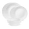 סט צלחות 12 חלקים ל-4 סועדים Corelle Linen Weave רק ב₪332!