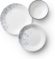 סט צלחות עמידות Corelle Vitrelle Indigo Speckle עם 18 חלקים (6 סועדים) רק ב$92.74!