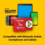 כרטיס זיכרון מהיר בנפח ענק! Lexar PLAY 1TB בתקן U3/A2/V30 ומהירות עד 160MB/s רק ב₪249 ומשלוח חינם!