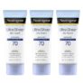 3 יח' קרם הגנה Neutrogena Ultra Sheer Dry-Touch SPF70 רק ב$24.55!